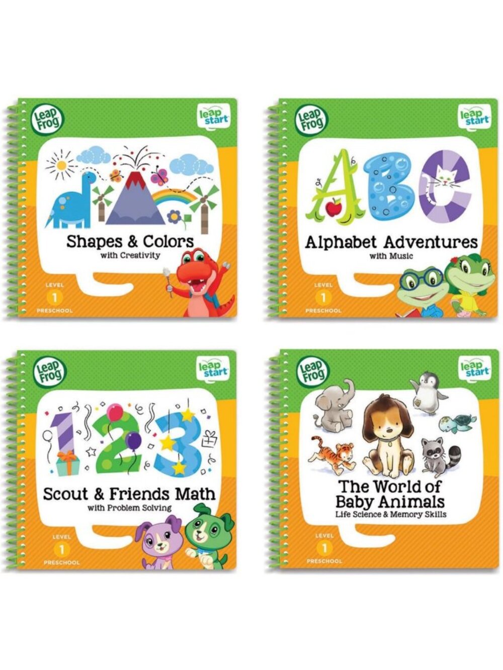 4-in-1 Preschool Activity Book Set for Learning & Fun - Educational Playtime